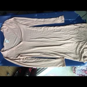 Forever 21 long sleeve dress light pink